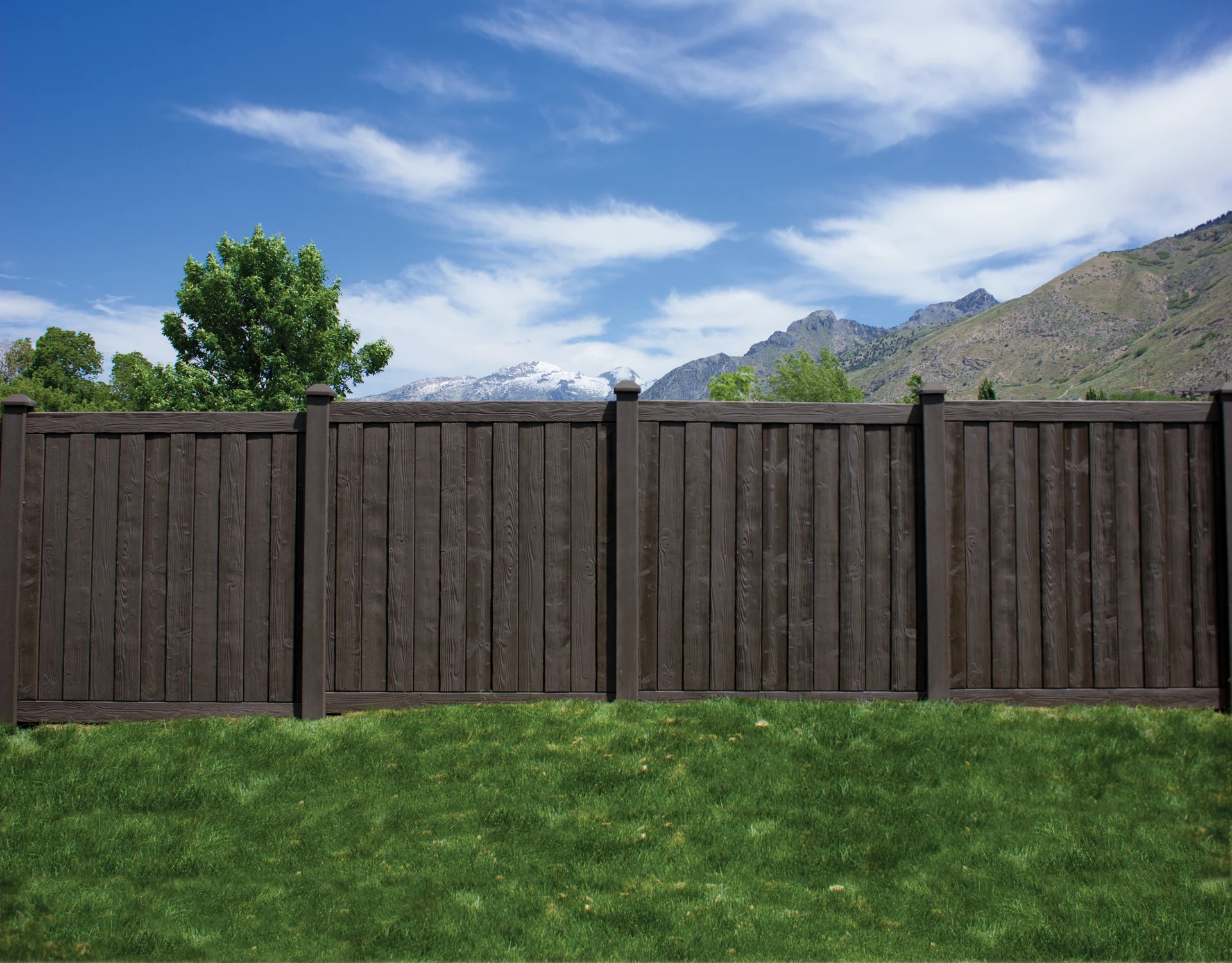 Tongue-and-groove vinyl privacy fence panel in Grandview, MO — RKC Wood Care Pros