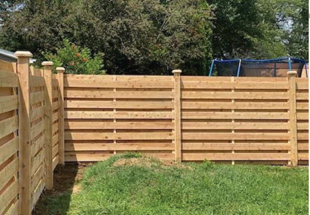 6-foot semi-privacy shadow box fence in Overland Park, KS — RKC Wood Care Pros