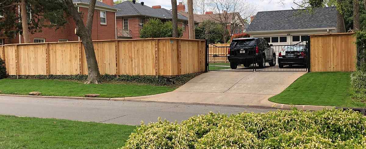 Full-privacy cedar board-on-board panel install in Peculiar, MO — RKC Wood Care Pros