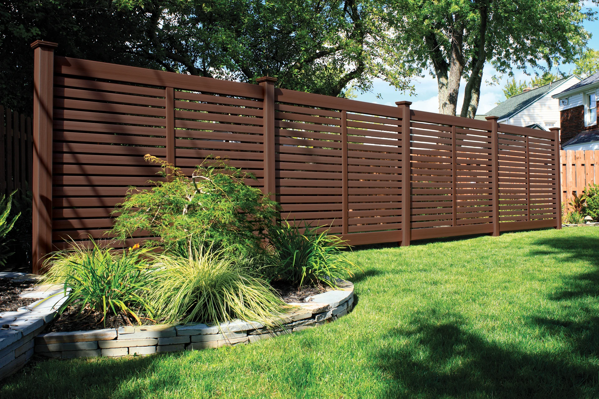 Vinyl Fence Installation project in Bonner Springs, KS by RKC Wood Care Pros