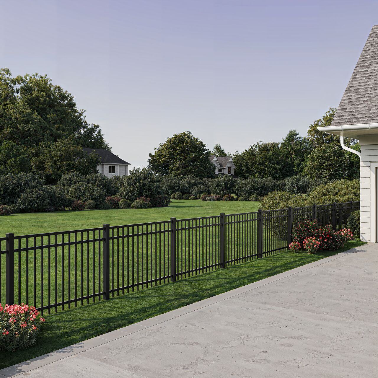 Ornamental iron spear-top fence cost per foot — Raymore, MO — RKC Wood Care Pros