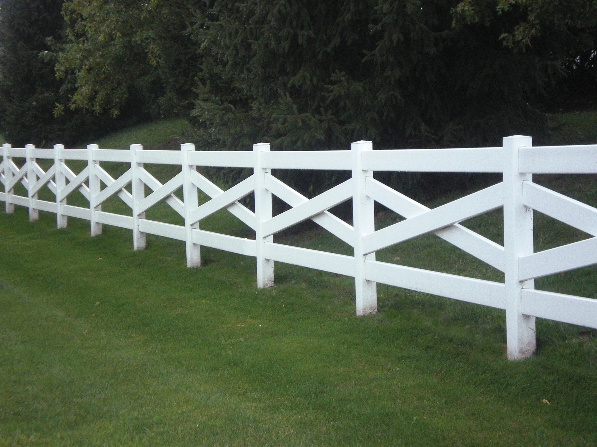 Vinyl Fence Installation project in Oak Grove, MO by RKC Wood Care Pros