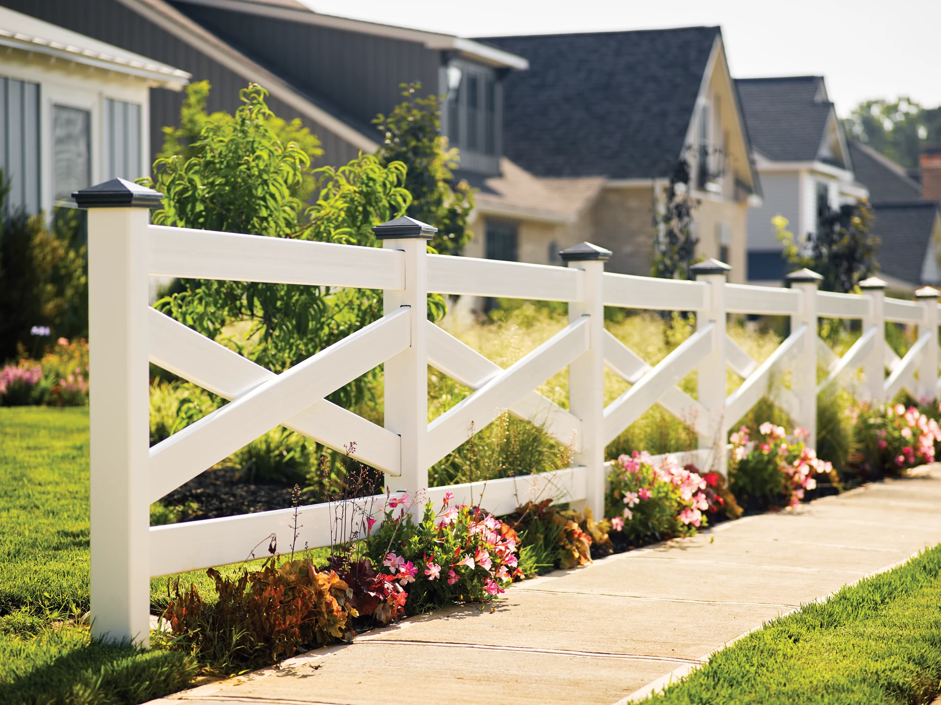 Vinyl Fence Installation project in Oak Grove, MO by RKC Wood Care Pros