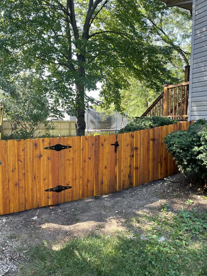 Cedar privacy fence install in Grandview, MO by RKC Wood Care Pros