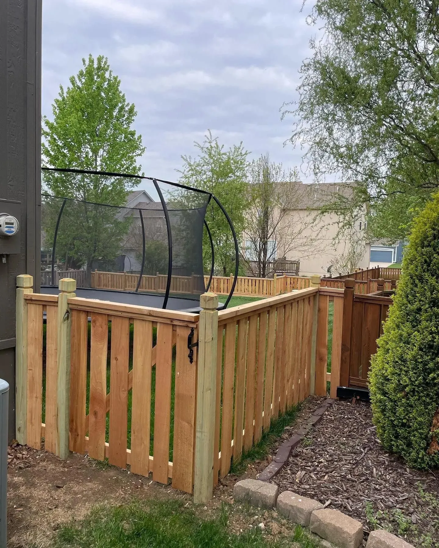 Completed fence project in Bonner Springs KS by RKC Wood Care Pros