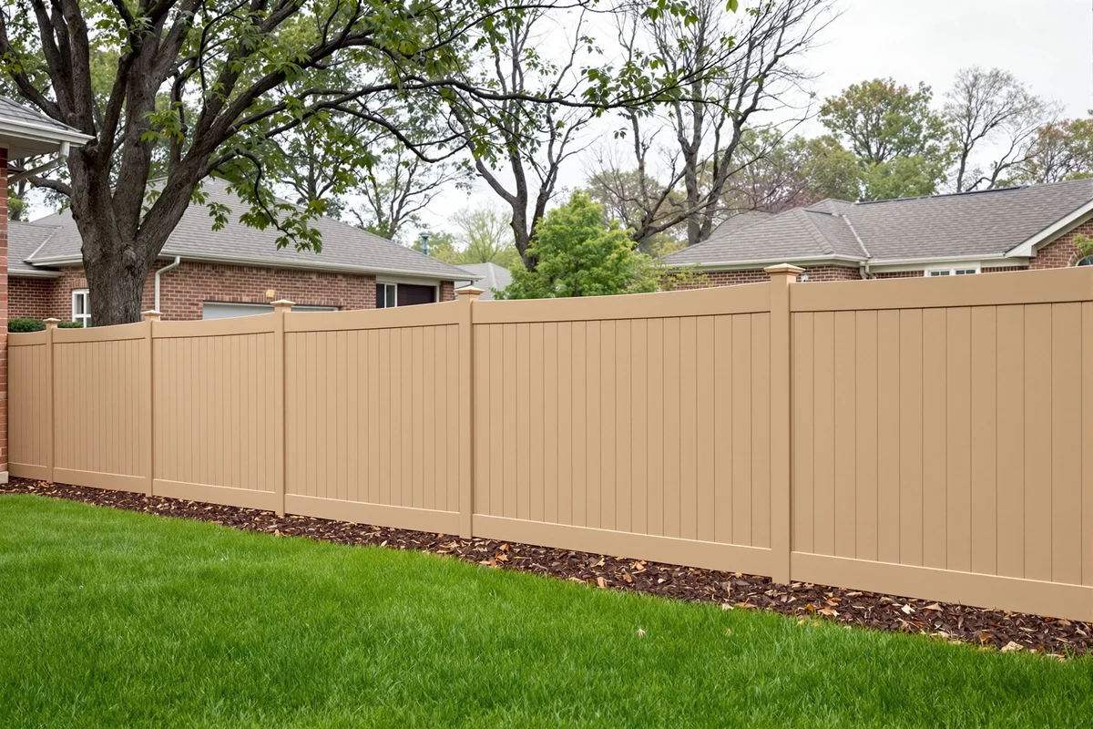 White vinyl pool-safety fence install in Belton by RKC Wood Care Pros
