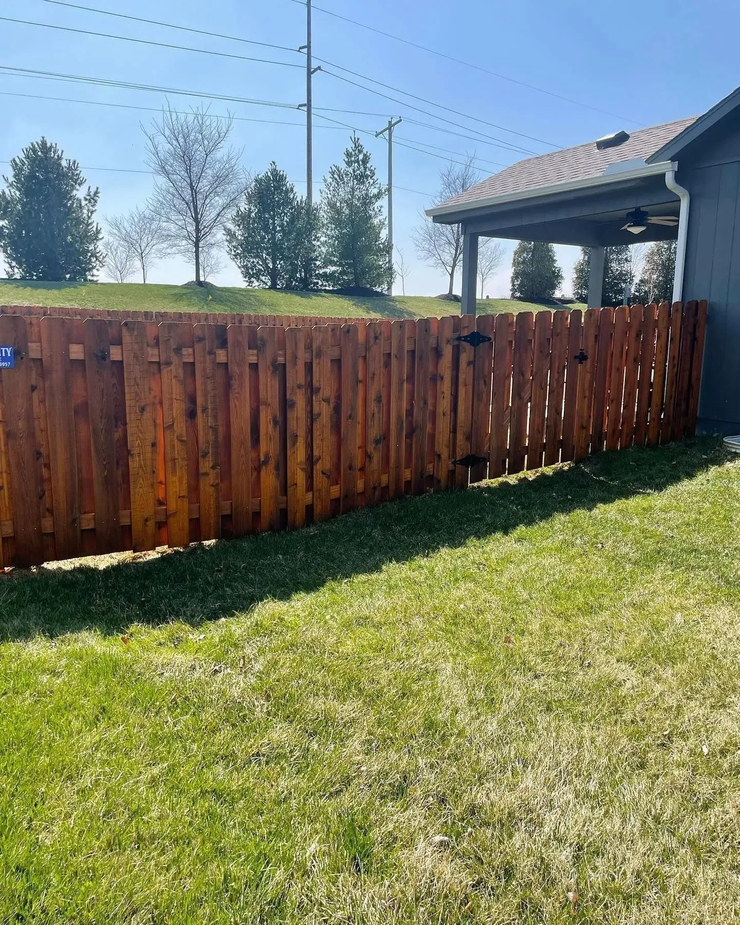 Dog-ear cedar fence in Belaire, Grandview by RKC Wood Care Pros