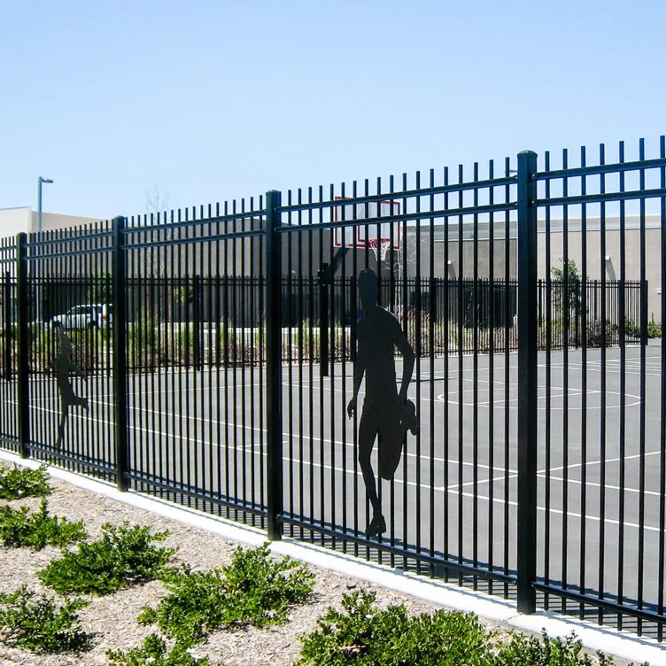 Commercial perimeter security fencing at a Kansas City facility — RKC Wood Care Pros