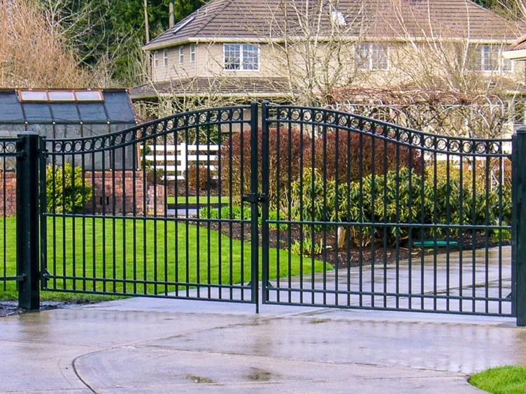 Cedar single-drive gate install in Raymore, MO by RKC Wood Care Pros