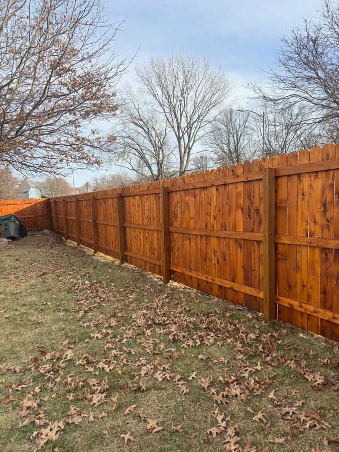 Heavy prep strip and stain in Leawood, KS