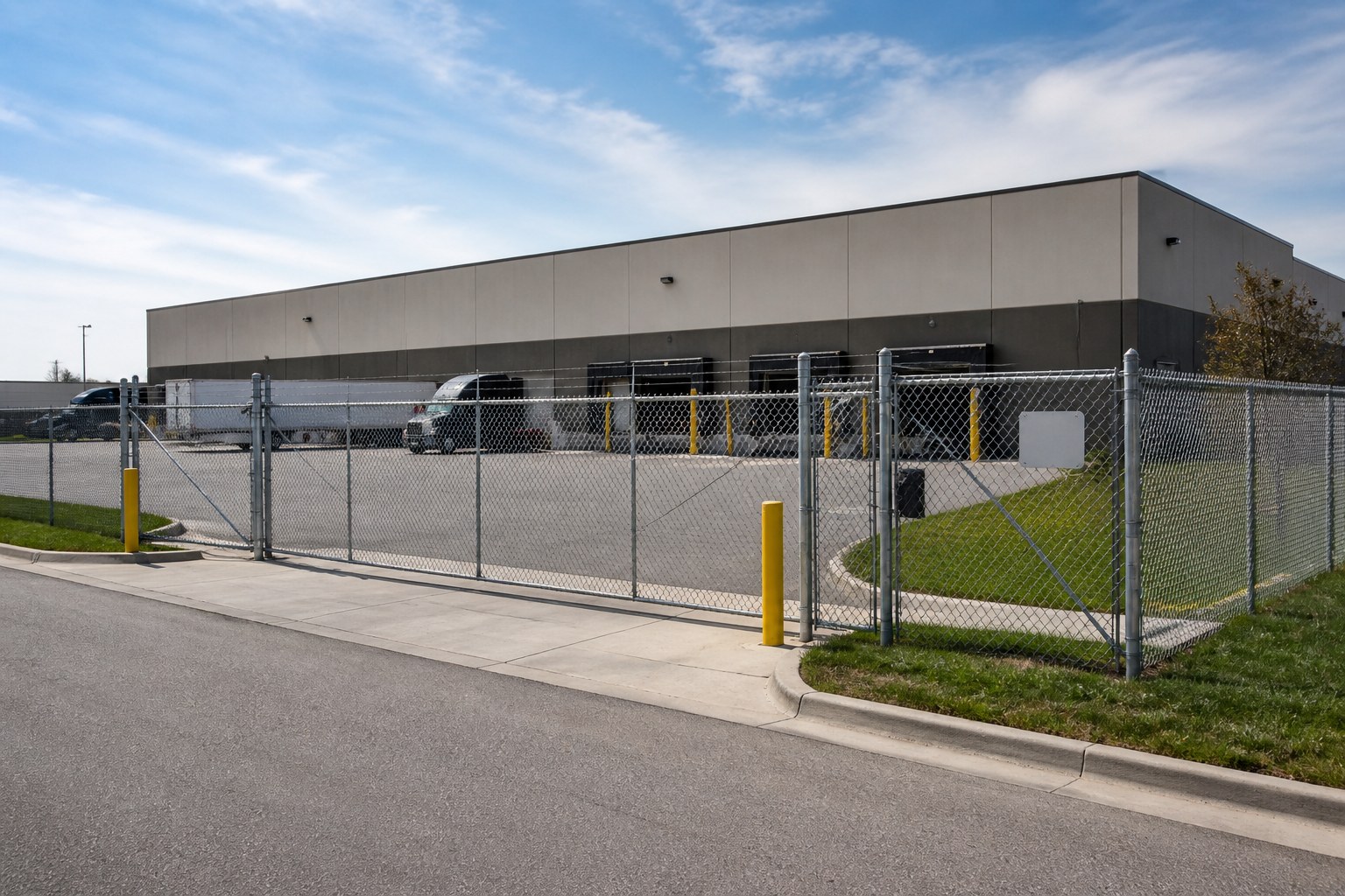 Residential chain link fence with terminal post bracing in Liberty, MO — RKC Wood Care Pros