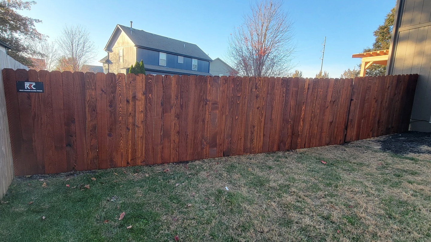 Cedar re-stain in Blue Springs, MO by RKC Wood Care Pros