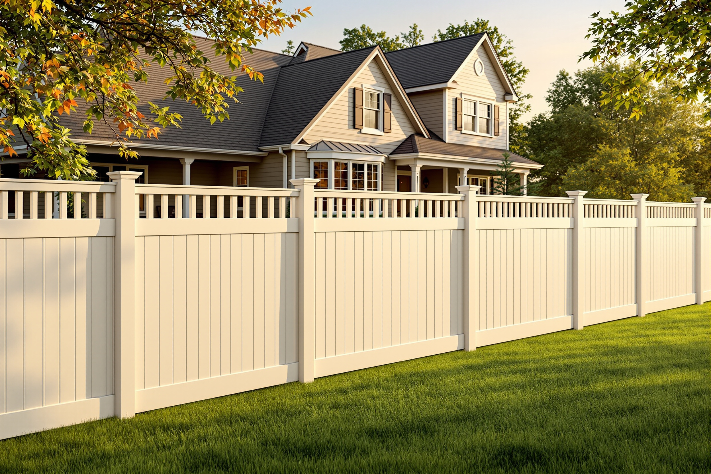 Vinyl Fence Installation project in Raymore, MO by RKC Wood Care Pros