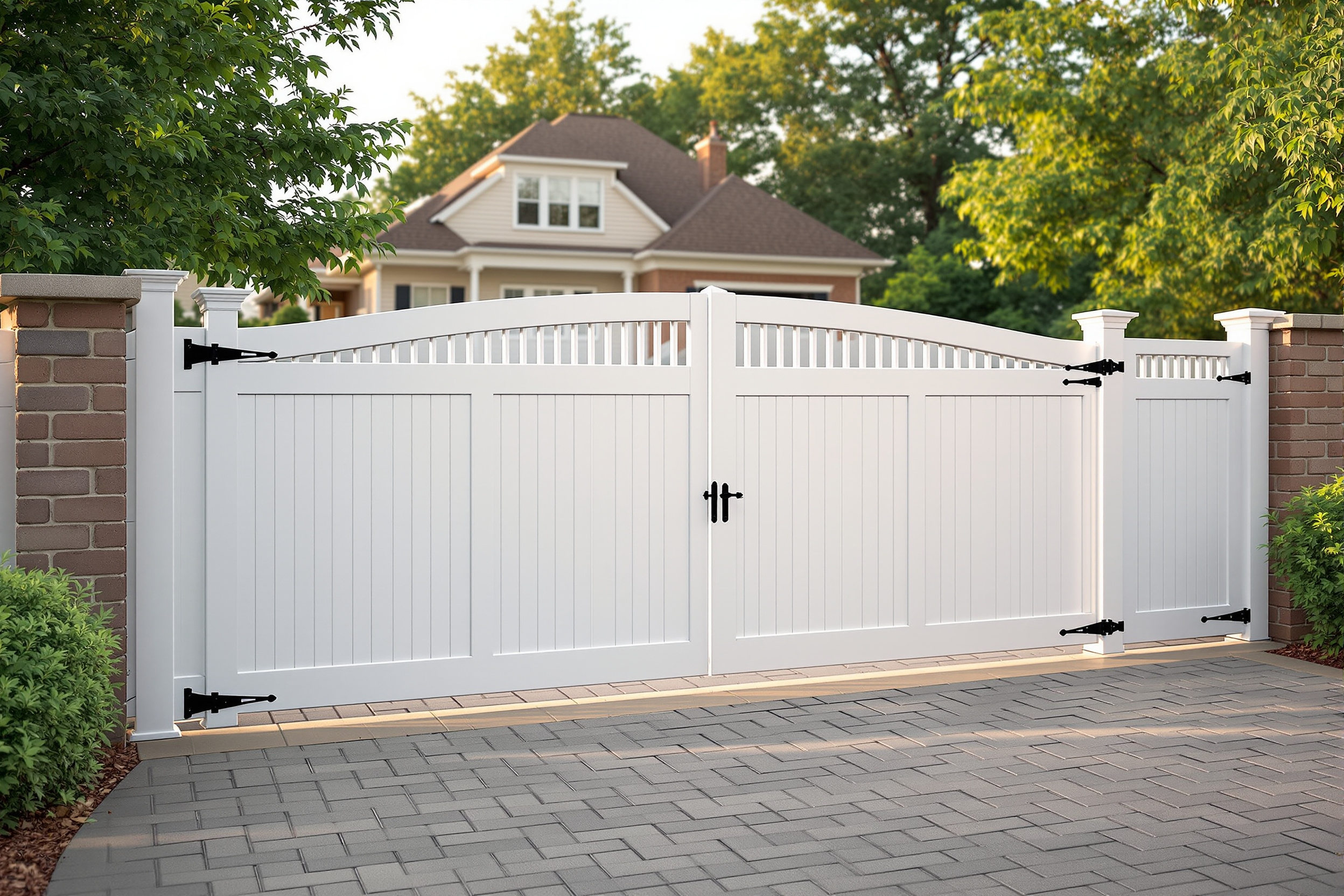 White vinyl tongue-groove privacy fence pricing — Pleasant Hill, MO — RKC Wood Care Pros