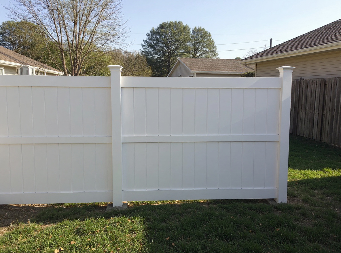 Vinyl Fence Installation project in Pleasant Hill, MO by RKC Wood Care Pros