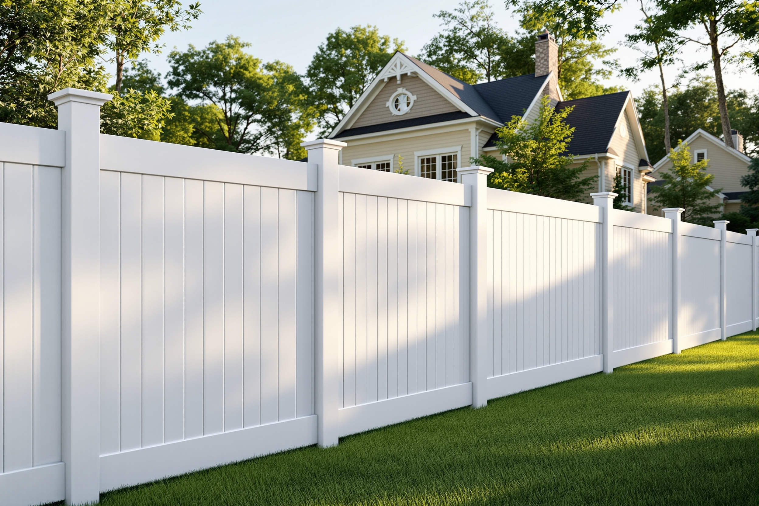 Vinyl Fence Installation in Pleasant Hill, MO — UV-Stabilized, Aluminum-Insert Wind-Rated